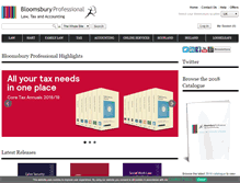 Tablet Screenshot of bloomsburyprofessional.com